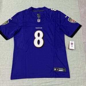 Nfl Nike Lamar Jackson Baltimore Ravens No. 8 Purple Jersey